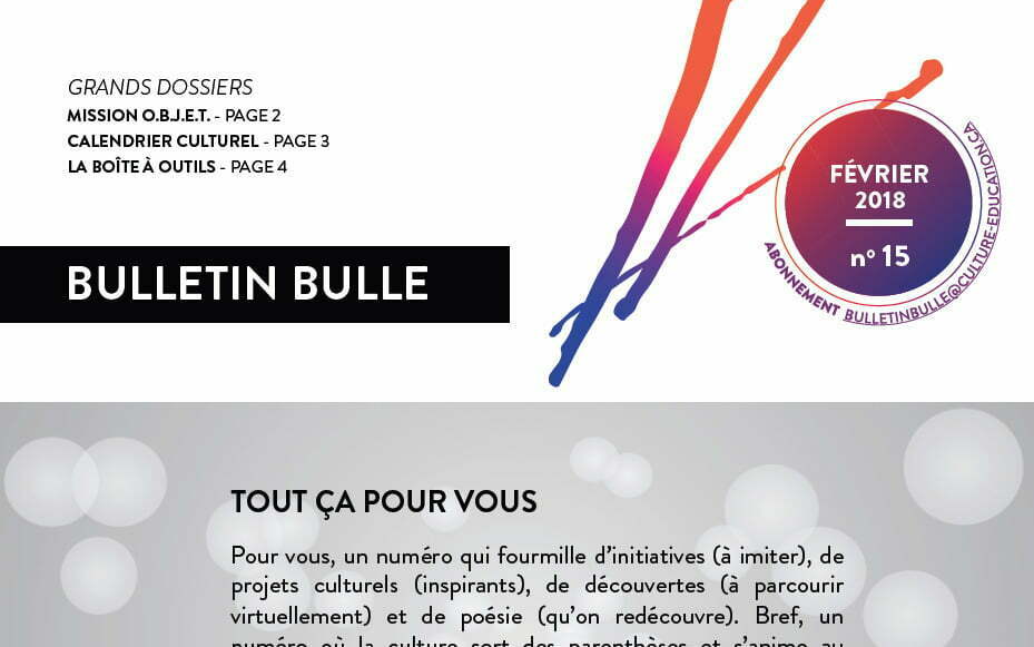 Première page du Bulletin Bulle #15